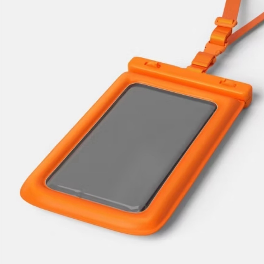 Heyday Waterproof Tech Pouch - Orange, fits up to 6.7 in, touch screen, New - Picture 6 of 6